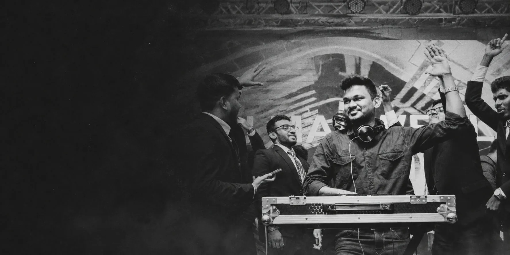 DJ performing at a wedding reception